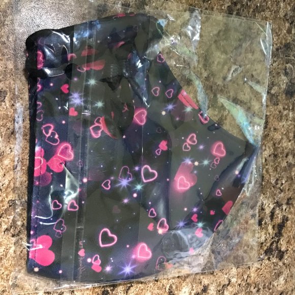 Pink Hearts Reusable Face Mask - Picture 2 of 2